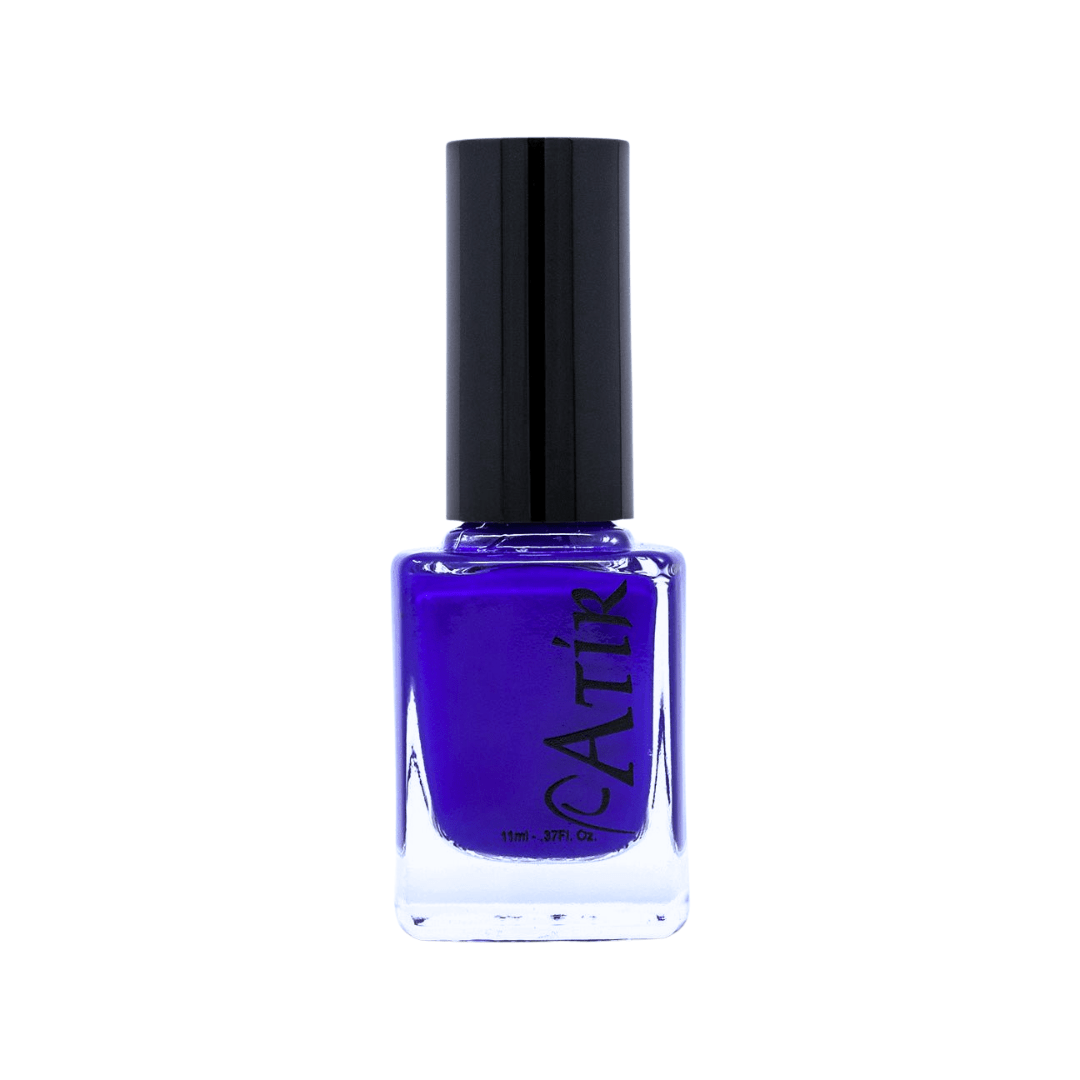 Non-toxic electric blue nail polish – Cobalt Deep by ATiR